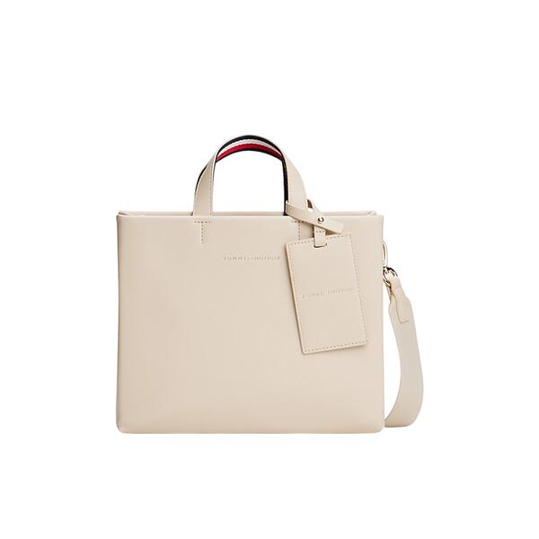 Γυναικεία Τσάντα Tommy Hilfiger Established Med Shopper Classic Beige AW0AW17508-ACI