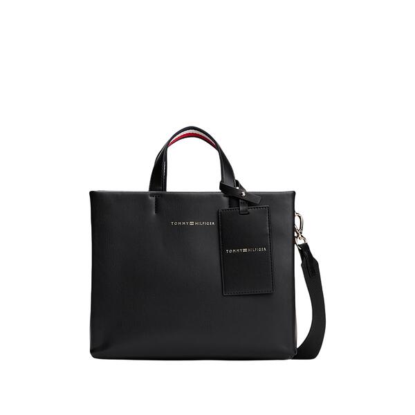 Γυναικεία Χιαστί Τσάντα Tommy Hilfiger Established Med Shopper Black AW0AW17508-BDS