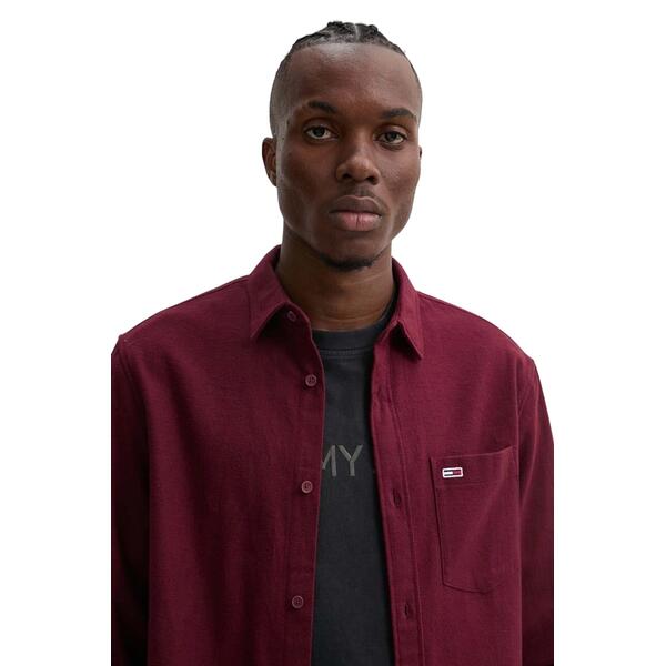 Ανδρικό Πουκάμισο Tommy Jeans Tjm Reg Flannel Shirt Deep Rouge DM0DM19656-VLP