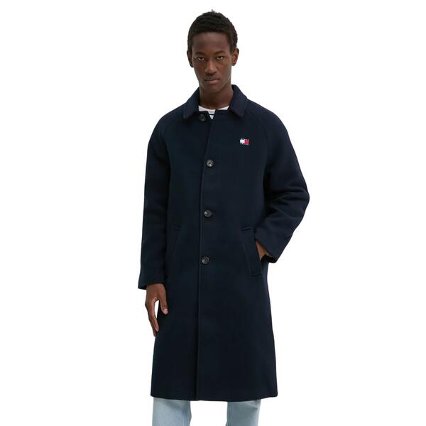 Ανδρικό Παλτό Tommy Hilfiger Wool Dark Night Navy DM0DM20589-C1G