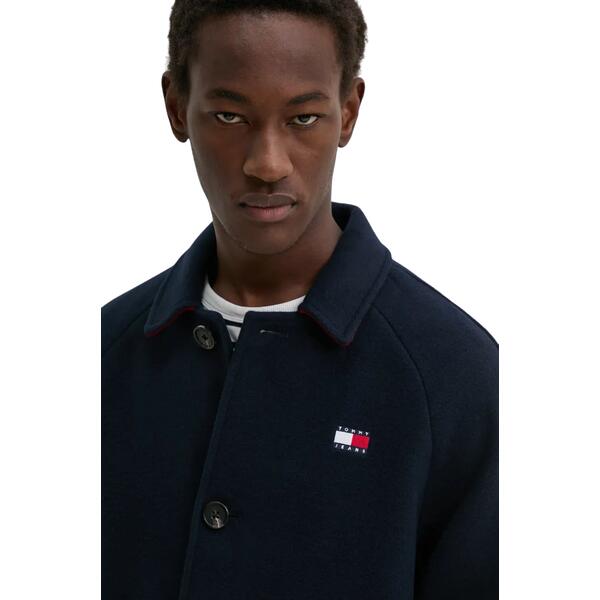 Ανδρικό Παλτό Tommy Hilfiger Wool Dark Night Navy DM0DM20589-C1G