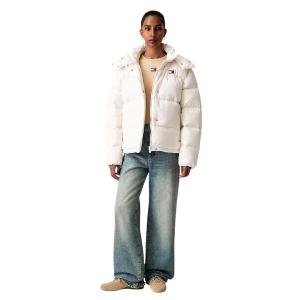 Γυναικείο Μπουφάν Tommy Jeans Tjw Alaska Puffer Ext Off White DW0DW18610-YBH