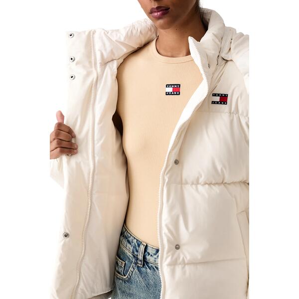 Γυναικείο Μπουφάν Tommy Jeans Tjw Alaska Puffer Ext Off White DW0DW18610-YBH