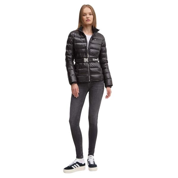 Γυναικείο Μπουφάν Tommy Jeans Branded Belt Down Jacket Black DW0DW18826-BDS