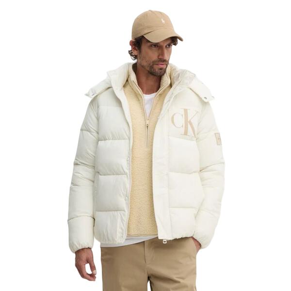Αντρικό Μπουφάν Calvin Klein Essentials Non Down Jacket Ivory J30J326104-YBI