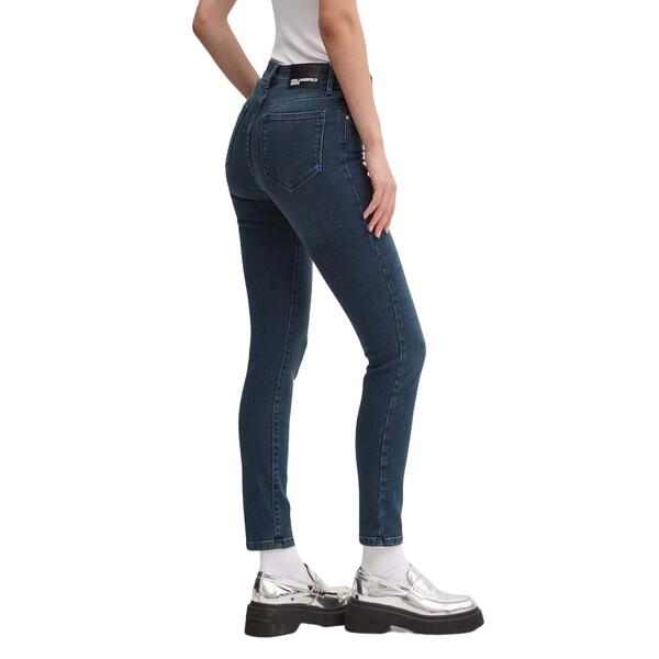 Γυναικείο Jean Karl Lagerfeld Klj Hr Skinny Denim Green Cast Blue 246J1101-J349