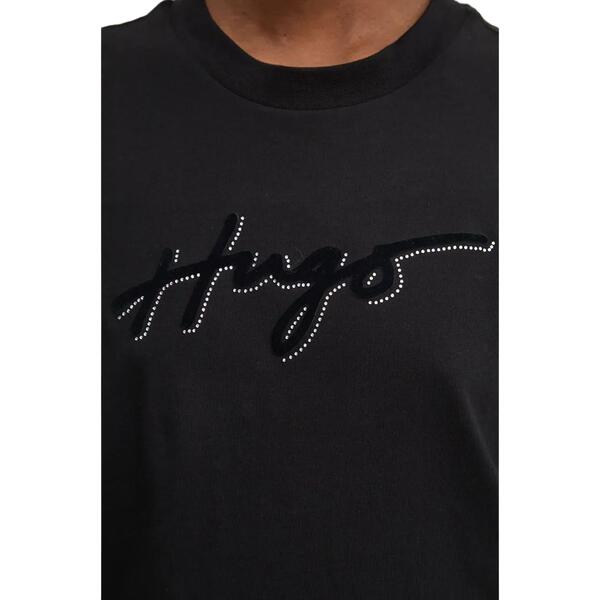 Γυναικείο T-shirt Hugo Vintage Black 50528585-001