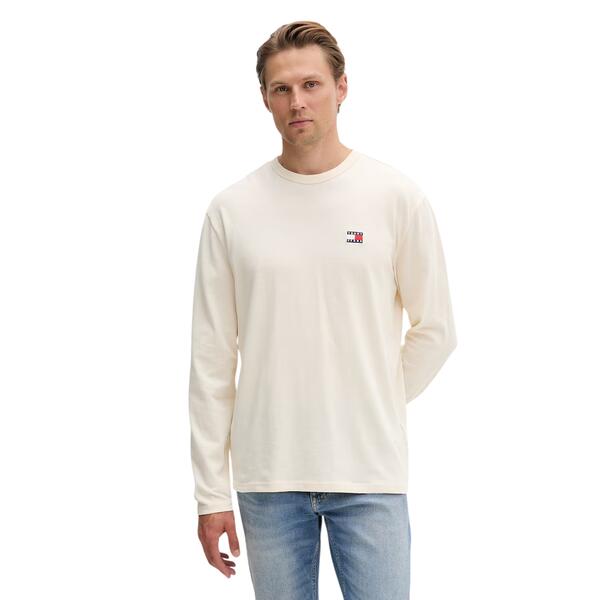 Ανδρική Μπλούζα Tommy Jeans Tjm Reg Badge Tee Ls Ice Grey Heather DM0DM21974-P08