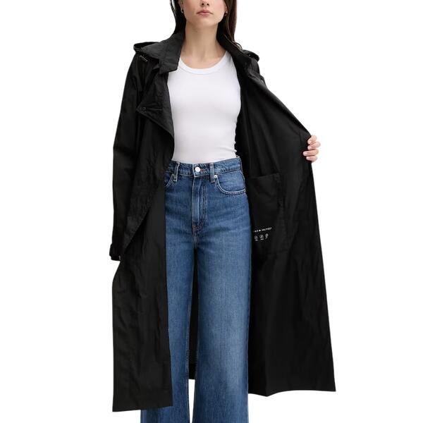 Γυναικείο Μπουφάν Τοmmy Hilfiger Ul Nylon Long Packable Windbrkr Black WW0WW46445-BDS