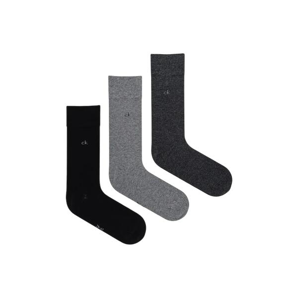 Ανδρικές Κάλτσες Calvin Klein Men Sock 3P Grey Melange 701234208-003