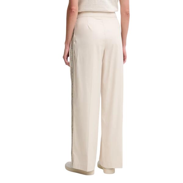 Γυναικείο Παντελόνι Calvin Klein Cotton Twill Aop Logo Stripe Pan Rainy Day LV044D612G-GTR