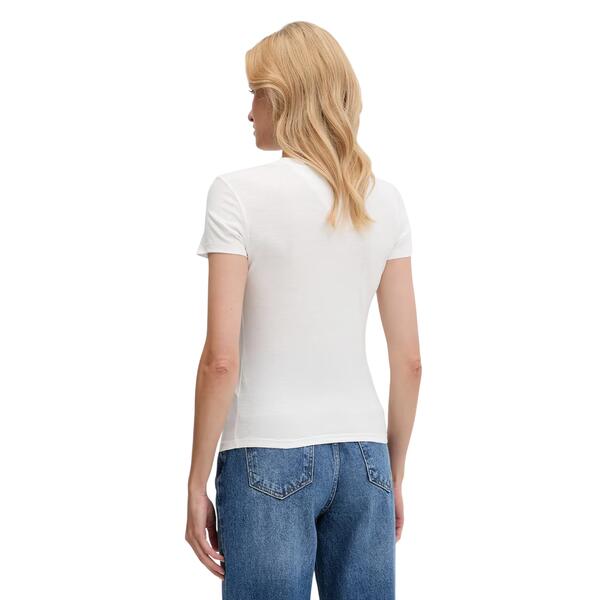 Γυναικείο T-Shirt Tommy Jeans Slim Essential Logo2 Tee Ext Ecru DW0DW20913-YBL