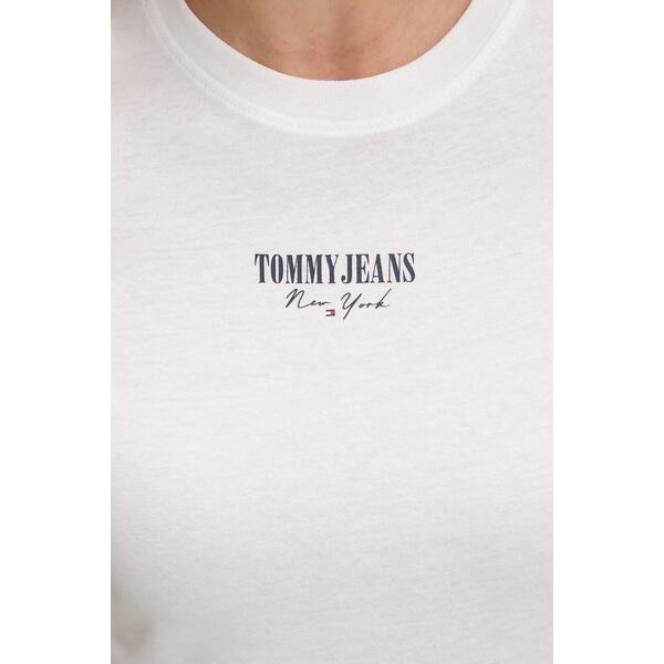 Γυναικείο T-Shirt Tommy Jeans Slim Essential Logo2 Tee Ext Ecru DW0DW20913-YBL