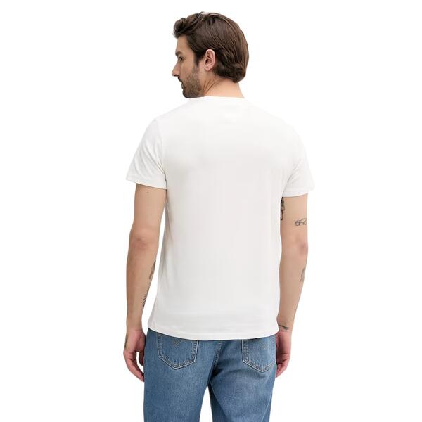 Ανδρικό T-Shirt Tommy Jeans Slim Pop Color Flag Tee Ext Ecru DM0DM21577-YBL