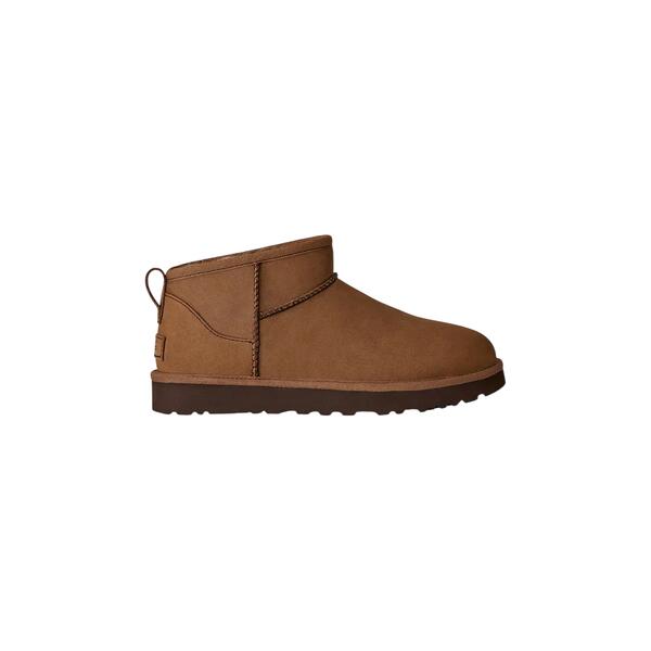 Γυναικεία Μποτάκια Ugg Classic Ultra Mini Nubuck Dark Chestnut 1184556-DKC