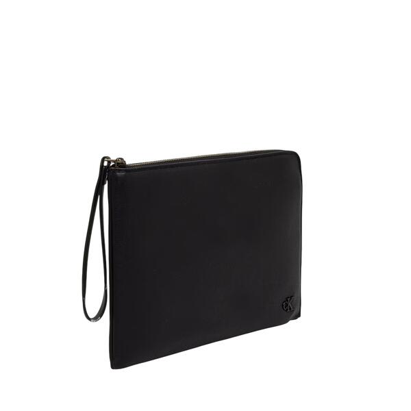 Ανδρικός Φάκελος Calvin Klein Bold Ck Suede Pouch W/Handle Black LV04D1366G-UB1