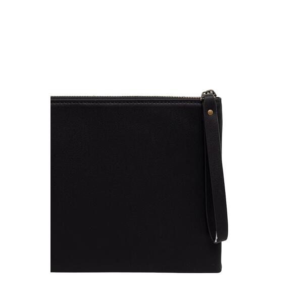 Ανδρικός Φάκελος Calvin Klein Bold Ck Suede Pouch W/Handle Black LV04D1366G-UB1