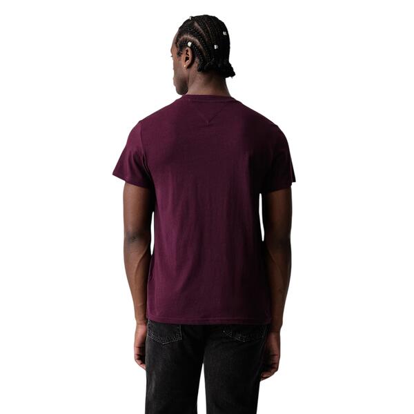 Ανδρικό T-shirt Tommy Jeans Tjm Slim Tommy Tee Ext Calypso Berry DM0DM23558-V11