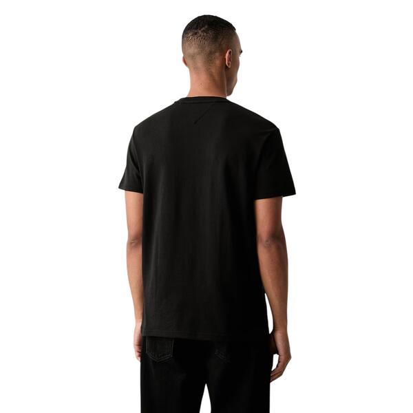 Ανδρικό T-shirt Tommy Jeans Tjm Reg Signature Tee Ext Black DM0DM23547-BDS