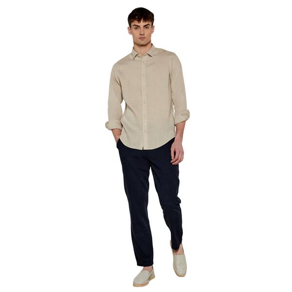 Ανδρικό Πουκάμισο Armani Jeans Μπέζ C-124339876