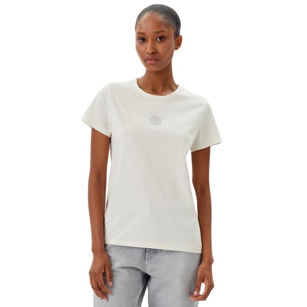 Γυναικείο T-shirt Boss Eventsa7 Open White 50537598-118