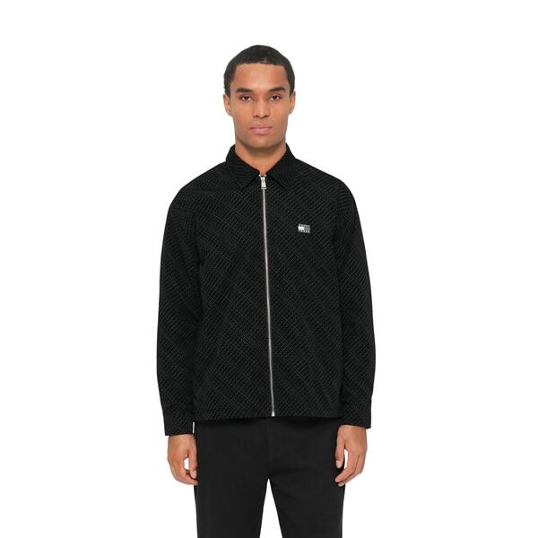 Ανδρικό Πουκάμισο Tommy Jeans Flock Print Overshirt Black DM0DM22263-BDS