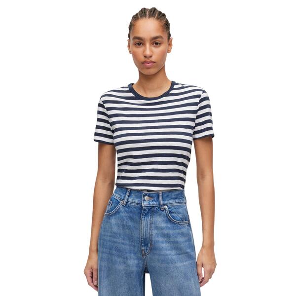 Γυναικείο T-Shirt Boss C Esla Striped Open Miscellaneous 50504192-992