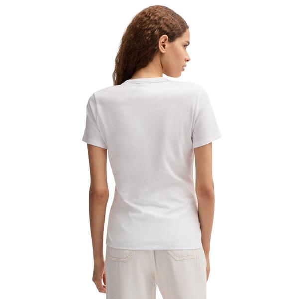 Γυναικείο T-shirt Βoss C Elogo print 7 White 50535322-100