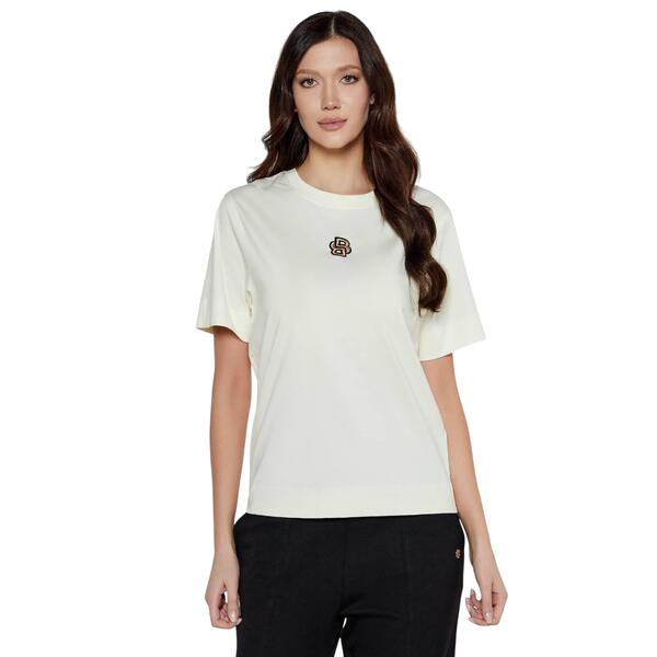 Γυναικείο T-shirt Boss Elpha Placed1 Open White 50526205-119