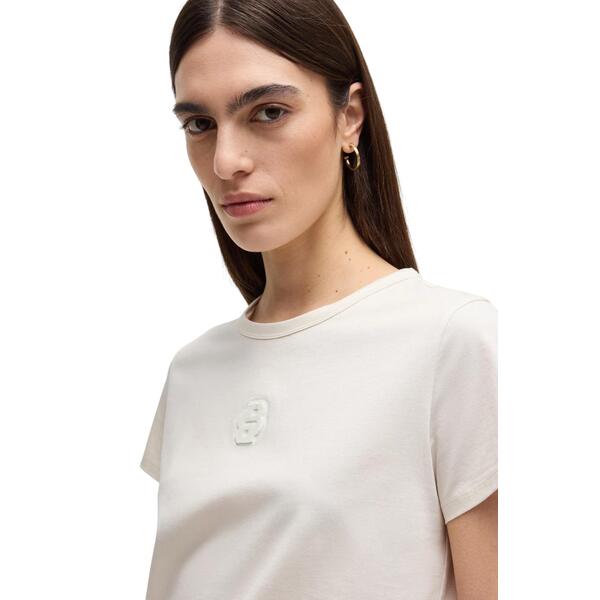 Γυναικείο T-shirt Boss Eventsa 6 Open White 50534800-118