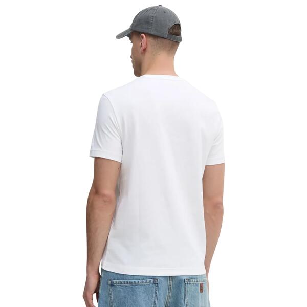 Ανδρικό Τ-shirt Calvin Klein Satin Bonded Logo Bright White K10K114162-YAF