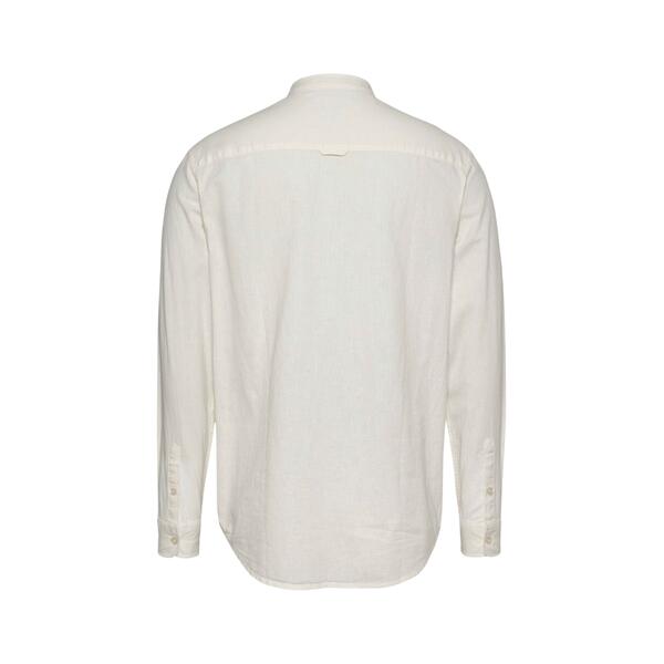 Ανδρικό Πουκάμισο Tommy Jeans Linen Mix Band Collar Ecru DM0DM20876-YBL