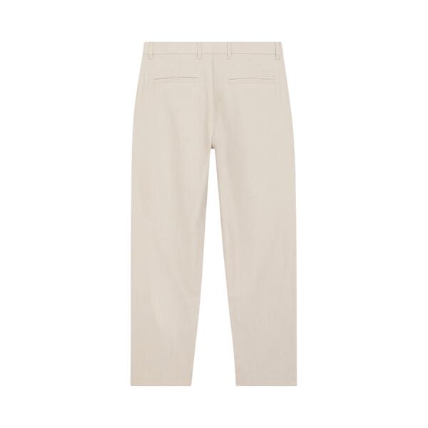 Ανδρικό Παντελόνι Calvin Klein Linen Lyocell Stretch Tapered Silver Lining K10K114098-PE0