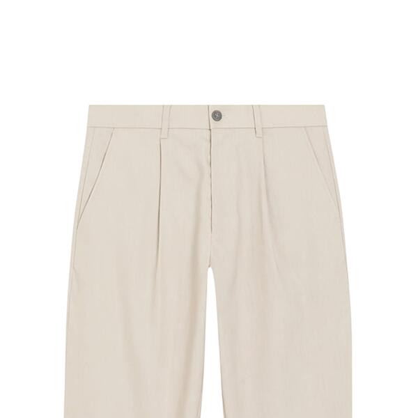 Ανδρικό Παντελόνι Calvin Klein Linen Lyocell Stretch Tapered Silver Lining K10K114098-PE0