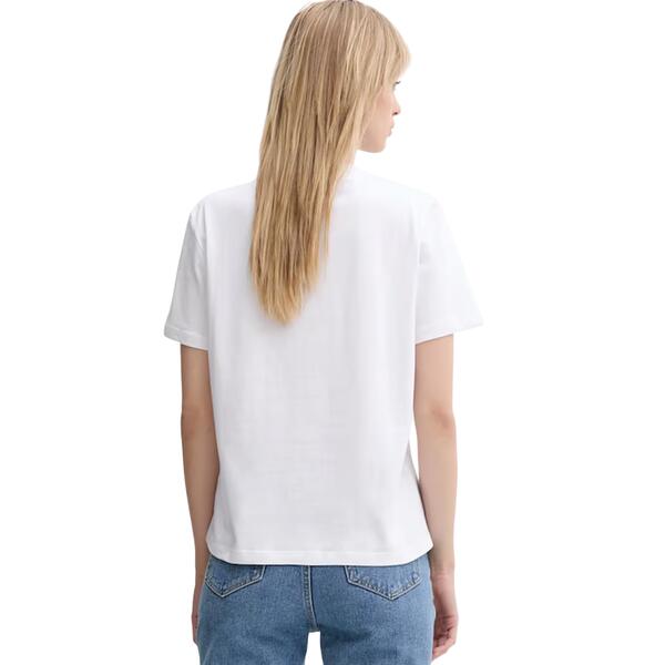 Γυναικείο T-Shirt Calvin Klein Hr Ss ClsscMnlg Cnc Brilliant White LV047B865G-YAA