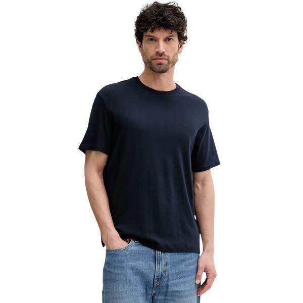Ανδρικό Τ-Shirt Calvin Klein Ss Supima Chest Emb Crewneck Tee Dark Sapphire LV04LB275G-CEF