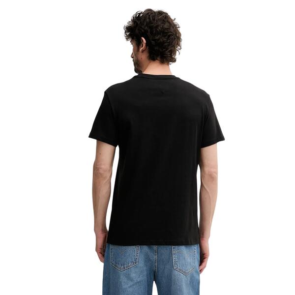 Ανδρικό T-Shirt Tommy Jeans Slim Linear Chest Tee Ext Black DM0DM21780-BDS