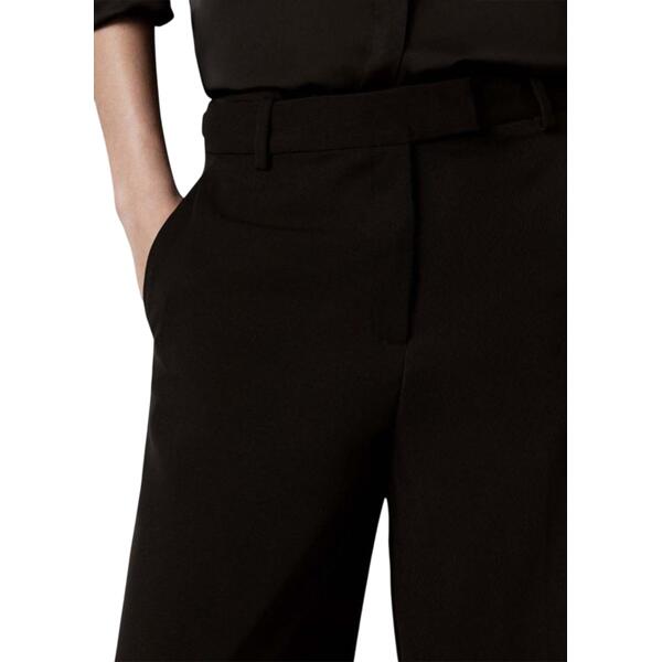 Γυναικείο Παντελόνι Calvin Klein Clean Poly Twill Wide Leg Black LV044H413G-UB1