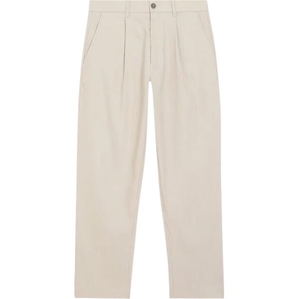 Ανδρικό Παντελόνι Calvin Klein Linen Lyocell Stretch Tapered Silver Lining K10K114098-PE0