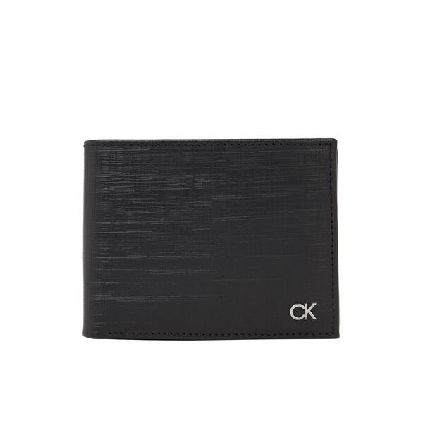 Ανδρικό Πορτοφόλι Calvin Klein Ck Must Trifold 10cc W_ Coin Ck Black Check K50K510878-BAX