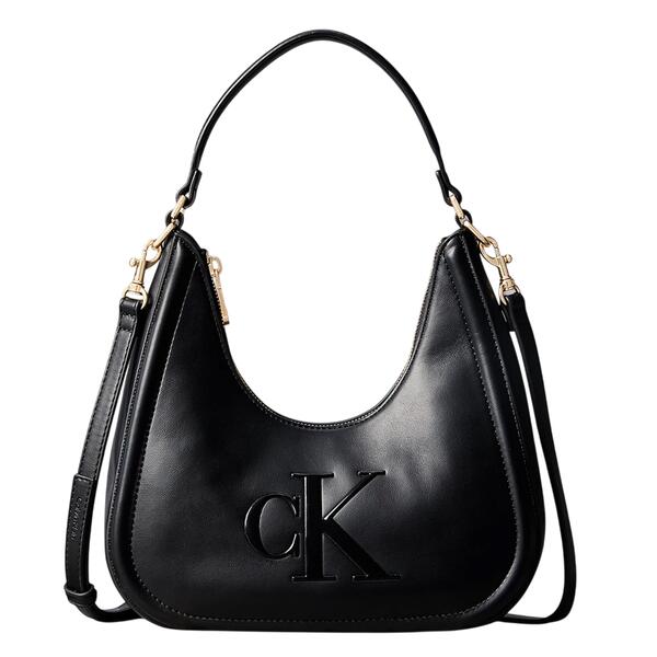 Γυναικεία Τσάντα Calvin Klein Bold Ck Small Crescent Bag Black LV04F3561G-UB1