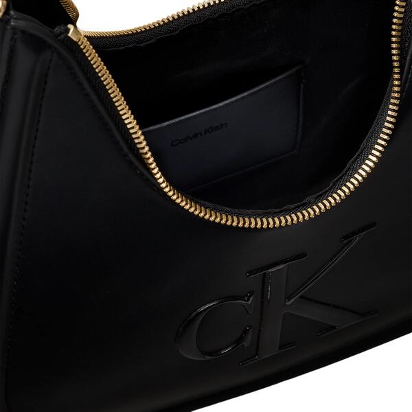 Γυναικεία Τσάντα Calvin Klein Bold Ck Small Crescent Bag Black LV04F3561G-UB1