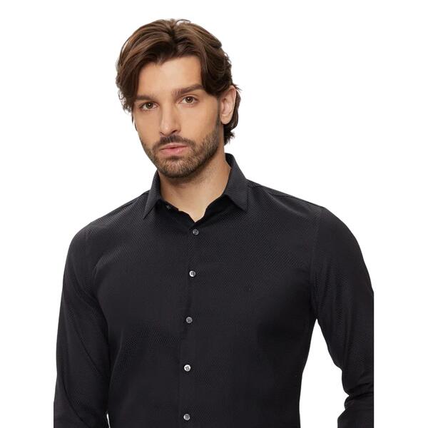 Αντρικό Πουκάμισο Calvin Klein Non Iron Tonal Dobby Slim Night Sky K10K113528-CHW