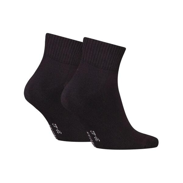 Αντρικές Κάλτσες Calvin Klein Quarter 2p Monogram Black 701228805-001