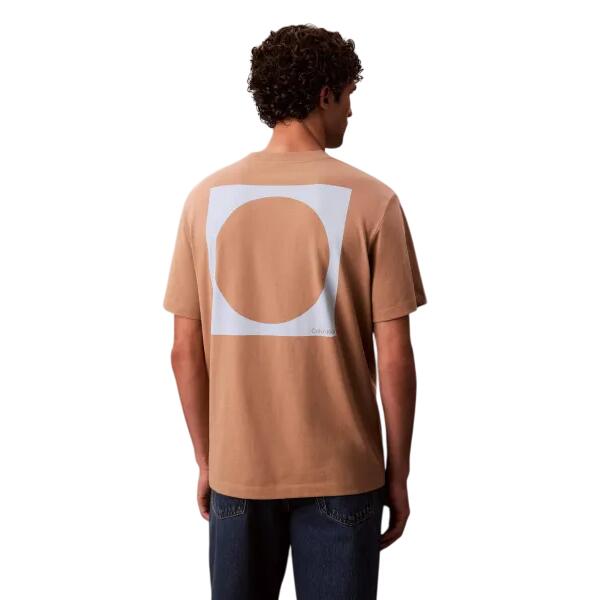 Ανδρικό T-Shirt Calvin Klein Ss 20s Io Circ Grap Stonehenge LV04RD810G-NIX