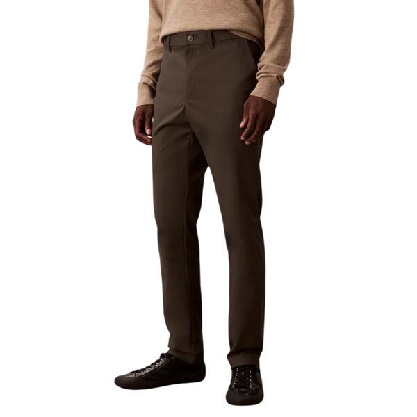 Ανδρικό Παντελόνι Calvin Klein Slim Sateen Chino Trouser Beluga LV04LD613G-PAR32