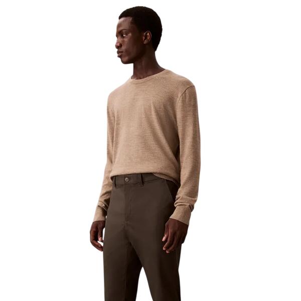 Ανδρικό Παντελόνι Calvin Klein Slim Sateen Chino Trouser Beluga LV04LD613G-PAR32