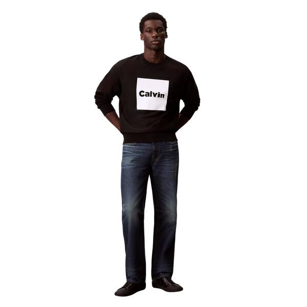 Aνδρικό Φούτερ Calvin Klein Ls Premium Fleece Calvin Box Gra Black LV04RD216G-UB1