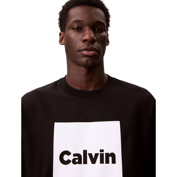 Aνδρικό Φούτερ Calvin Klein Ls Premium Fleece Calvin Box Gra Black LV04RD216G-UB1