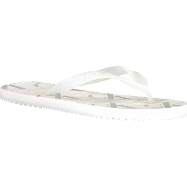 Ανδρικές Παντόφλες Calvin Klein Flip Flop Monogram Aop Tpu Bright White YM0YM00056-YAF